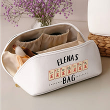Load image into Gallery viewer, Personalized Faux Leather Makeup Bag Custom Name Gift for Besties
