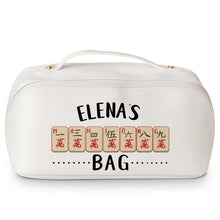 Load image into Gallery viewer, Personalized Faux Leather Makeup Bag Custom Name Gift for Besties
