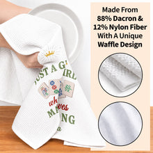 Load image into Gallery viewer, Personalized Mahjong Kitchen Towel Custom Gift for Her
