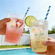 Load image into Gallery viewer, Personalized Frosted Cups for Mahjong Lovers &amp; Game Night
