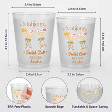 Load image into Gallery viewer, Personalized Frosted Cups for Mahjong Lovers &amp; Game Night
