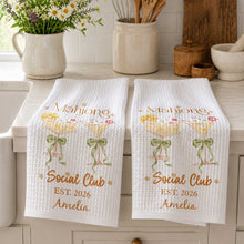 Load image into Gallery viewer, Personalized Kitchen Towel Mahjong Social Club Gift for Hobbyists
