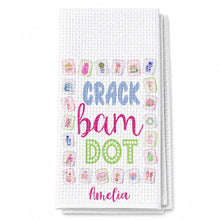 Load image into Gallery viewer, Personalized Floral Kitchen Towel Custom Name Gift for Mom
