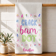 Load image into Gallery viewer, Personalized Floral Kitchen Towel Custom Name Gift for Mom
