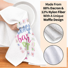 Load image into Gallery viewer, Personalized Floral Kitchen Towel Custom Name Gift for Mom
