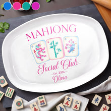 Load image into Gallery viewer, Personalized Mahjong Custom Plate Unique Gift for Hobbyists

