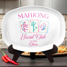 Load image into Gallery viewer, Personalized Mahjong Custom Plate Unique Gift for Hobbyists
