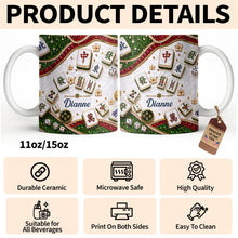 Load image into Gallery viewer, Personalized Mahjong Tiles Coffee Mug Custom Gift for Gamers
