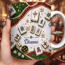 Load image into Gallery viewer, Personalized Mahjong Tiles Coffee Mug Custom Gift for Gamers
