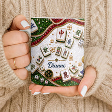 Load image into Gallery viewer, Personalized Mahjong Tiles Coffee Mug Custom Gift for Gamers
