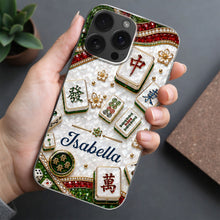 Load image into Gallery viewer, Personalized Clear Phone Case for Mahjong Lovers | Custom Name Gift
