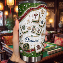 Load image into Gallery viewer, Personalized Mahjong Tile Design 20oz Stainless Steel Tumbler Gift
