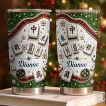 Load image into Gallery viewer, Personalized Mahjong Tile Design 20oz Stainless Steel Tumbler Gift
