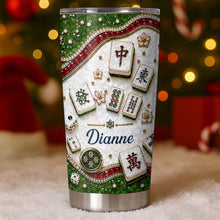 Load image into Gallery viewer, Personalized Mahjong Tile Design 20oz Stainless Steel Tumbler Gift
