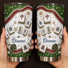 Load image into Gallery viewer, Personalized Mahjong Tile Design 20oz Stainless Steel Tumbler Gift

