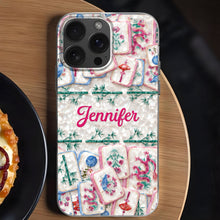 Load image into Gallery viewer, Personalized Clear Phone Case Custom Name Mahjong Gift for Besties
