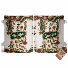 Load image into Gallery viewer, Personalized Mahjong Tile Coffee Mug Custom Name Gift for Mom
