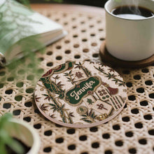 Load image into Gallery viewer, Personalized Mahjong Lover's Ceramic Coaster Custom Name Gift
