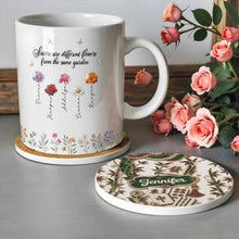 Load image into Gallery viewer, Personalized Mahjong Lover's Ceramic Coaster Custom Name Gift

