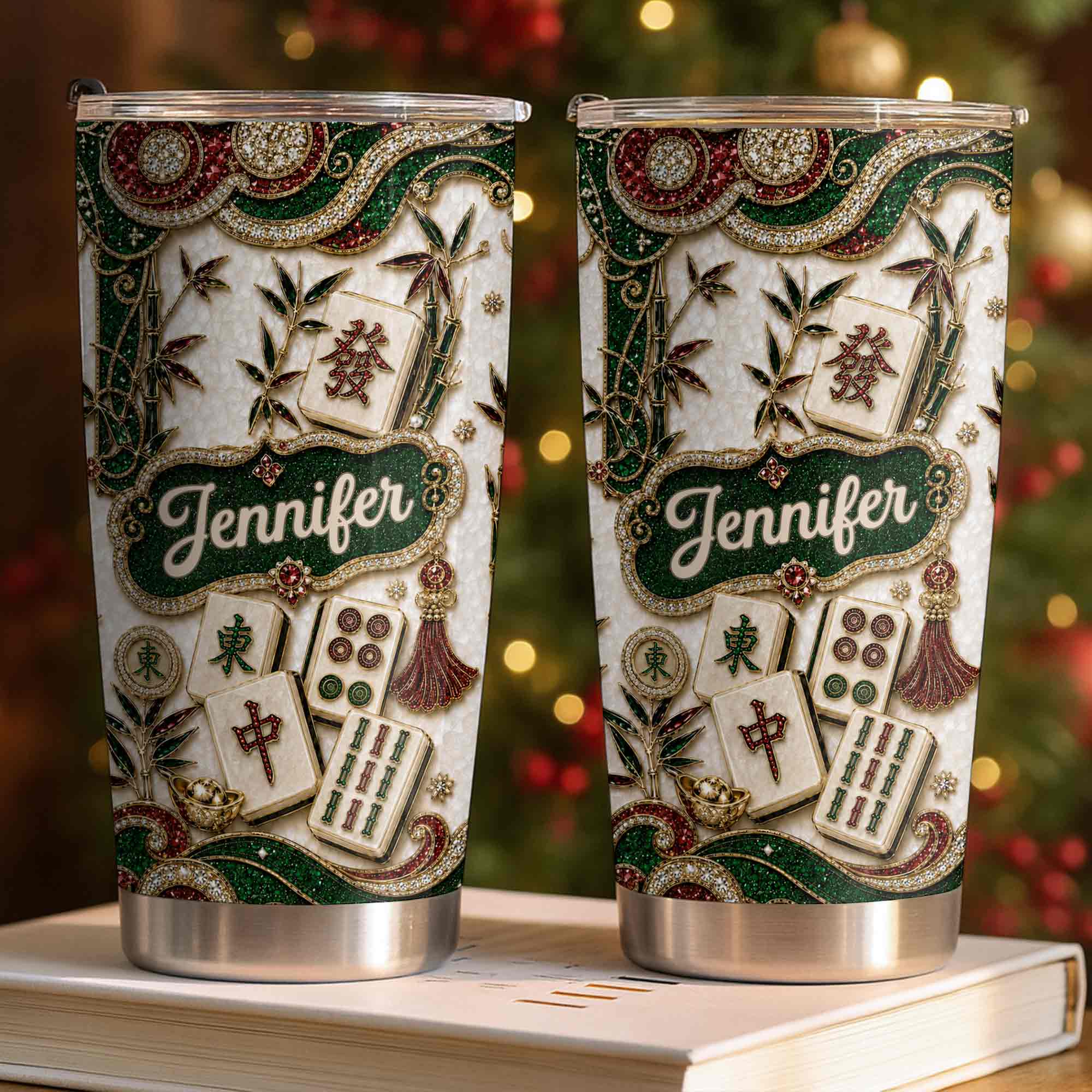 Personalized Mahjong Lover 20oz Stainless Steel Tumbler Gift