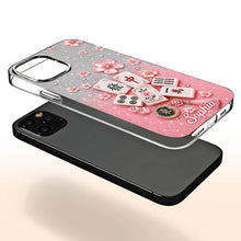 Load image into Gallery viewer, Personalized Clear Phone Case Cherry Blossoms Design Custom Name Gift for Her
