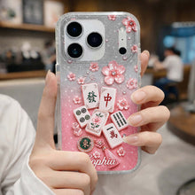 Load image into Gallery viewer, Personalized Clear Phone Case Cherry Blossoms Design Custom Name Gift for Her
