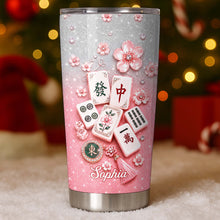 Load image into Gallery viewer, Personalized Mahjong Game Tumbler Custom Name 20oz Gift for Her
