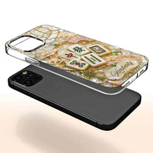 Load image into Gallery viewer, Personalized Floral Clear Phone Case Custom Name Gift for Mom
