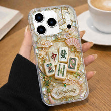 Load image into Gallery viewer, Personalized Floral Clear Phone Case Custom Name Gift for Mom
