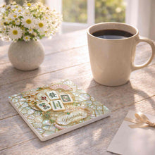 Load image into Gallery viewer, Personalized Mahjong Tiles Ceramic Coaster Custom Gift for Grandma

