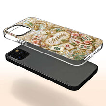 Load image into Gallery viewer, Personalized Clear Phone Case with Dragon &amp; Mahjong Design for Mom
