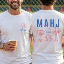 Load image into Gallery viewer, Personalized Game Night T-Shirt Custom Name Mahjong Design
