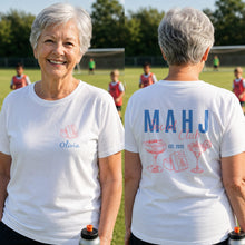 Load image into Gallery viewer, Personalized Game Night T-Shirt Custom Name Mahjong Design
