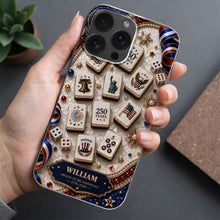 Load image into Gallery viewer, Personalized Clear Phone Case 4th of July Freedom Design
