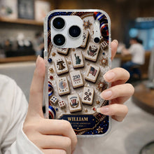 Load image into Gallery viewer, Personalized Clear Phone Case 4th of July Freedom Design
