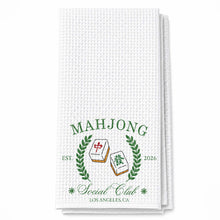 Load image into Gallery viewer, Personalized Mahjong Kitchen Towel Custom Gift for Game Night

