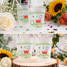 Load image into Gallery viewer, Personalized Mahjong Queen Frosted Cups Custom Design Gift
