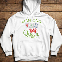 Load image into Gallery viewer, Personalized Mahjong Queen T-shirt and Hoodie Gift for Her
