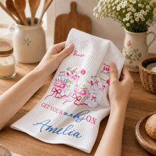 Load image into Gallery viewer, Personalized Kitchen Towel Custom Name for Game Night Enthusiasts
