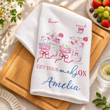 Load image into Gallery viewer, Personalized Kitchen Towel Custom Name for Game Night Enthusiasts

