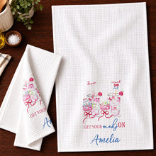Load image into Gallery viewer, Personalized Kitchen Towel Custom Name for Game Night Enthusiasts
