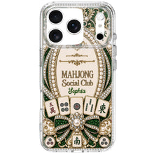 Load image into Gallery viewer, Personalized Clear Phone Case for Mahjong Lovers with Name
