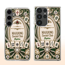 Load image into Gallery viewer, Personalized Clear Phone Case for Mahjong Lovers with Name
