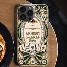 Load image into Gallery viewer, Personalized Clear Phone Case for Mahjong Lovers with Name
