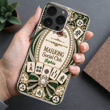 Load image into Gallery viewer, Personalized Clear Phone Case for Mahjong Lovers with Name
