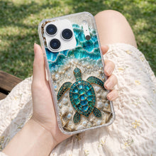Load image into Gallery viewer, Personalized Clear Phone Case with Sea Turtles for Ocean Lovers

