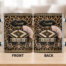 Load image into Gallery viewer, Personalized Mahjong Queen Accent Mug Custom Name Gift
