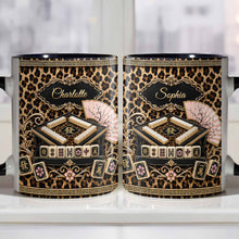 Load image into Gallery viewer, Personalized Mahjong Queen Accent Mug Custom Name Gift
