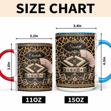 Load image into Gallery viewer, Personalized Mahjong Queen Accent Mug Custom Name Gift

