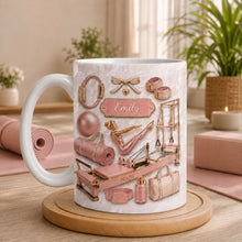 Load image into Gallery viewer, Personalized Pilates Girl Coffee Mug Custom Name Gift for Her
